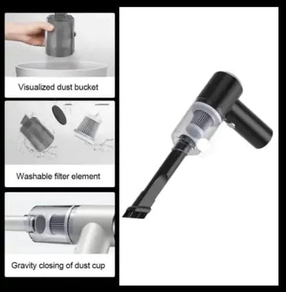 Portable Mini Vacuum Cleaner – Rechargeable & Powerful Suction for Home, Car & Office
